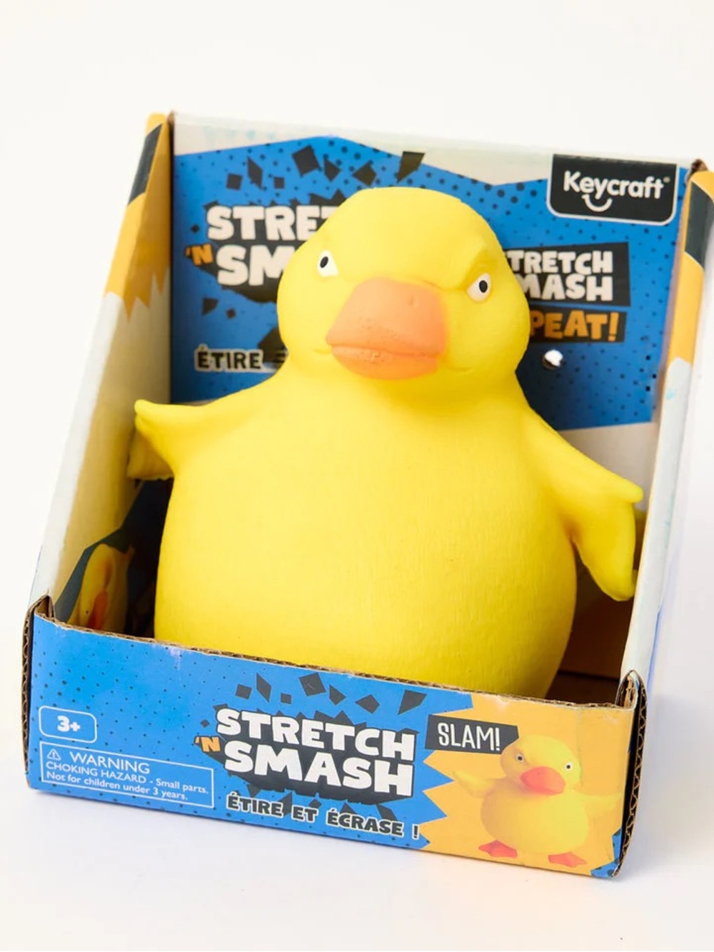 Stretch 'N Smash Yellow Duck Plush Toy
